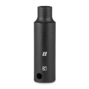 Capri Tools 8 mm Deep Impact Socket, 3/8-Inch Drive, 6-Point, Metric