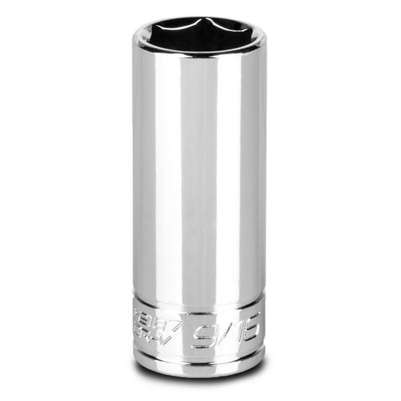 Capri Tools 9/16-Inch Deep Socket, 1/4-Inch Drive, 6-Point, SAE