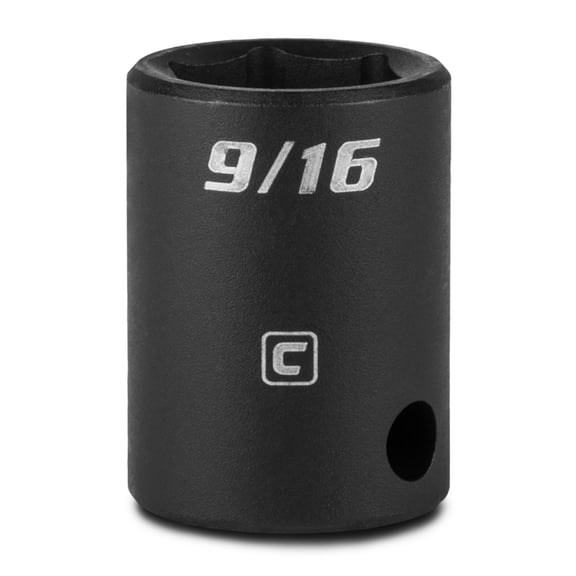 Capri Tools 9/16-Inch Shallow Impact Socket, 3/8-Inch Drive, 6-Point, SAE