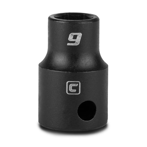 capri tools 16 mm shallow impact socket, 3/8-inch drive, 6-point, metric