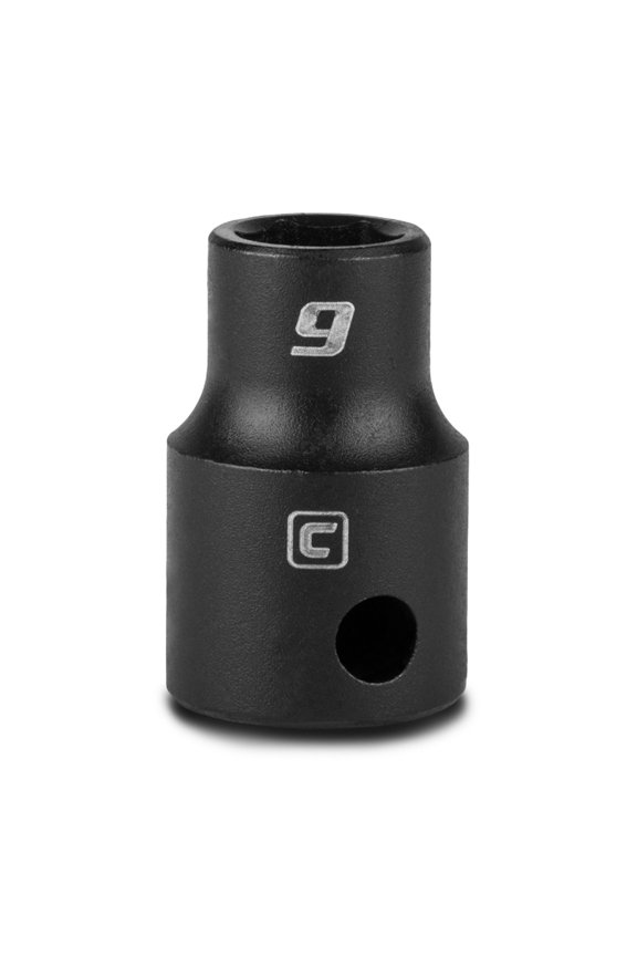 16 mm shallow impact socket, 3/8-inch drive, 6-point, metric