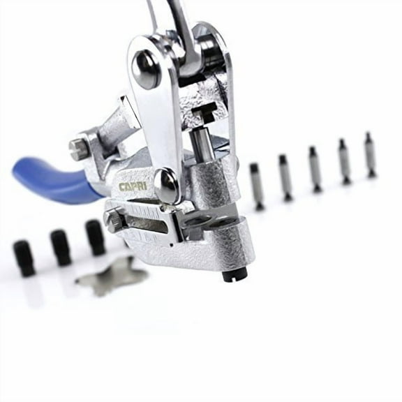 Capri Tools CP21050 21050 Metal Hole Punch Set With Puncher 16 Piece, Black