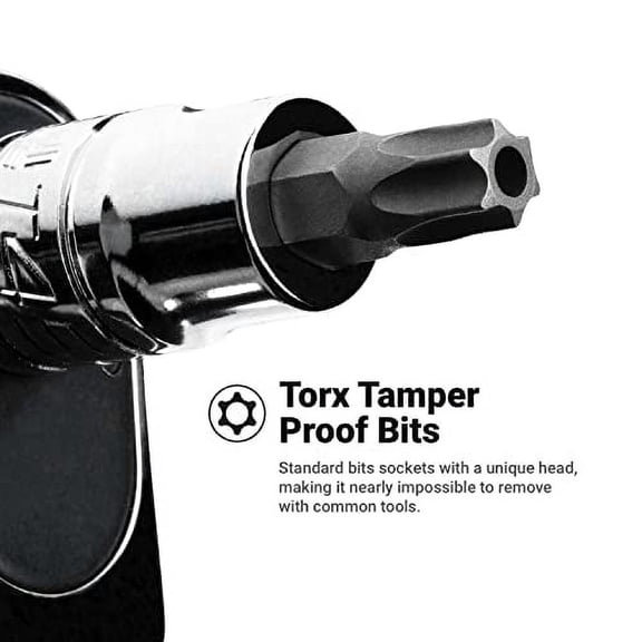 Capri Tools CP30004 30004 S2 Star Torx And External Socket Bit Set 35-Piece, Silver