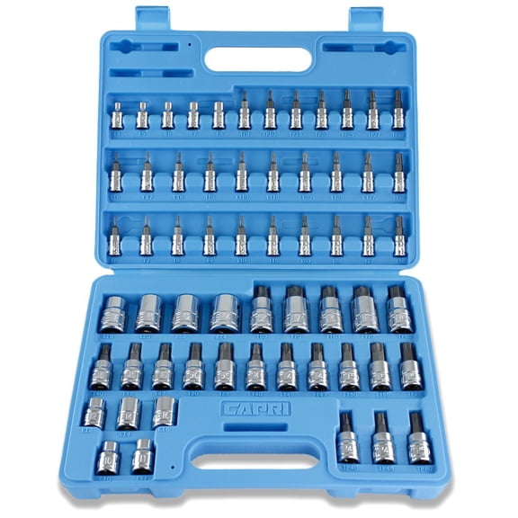 capri tools 60-piece master torx star socket set