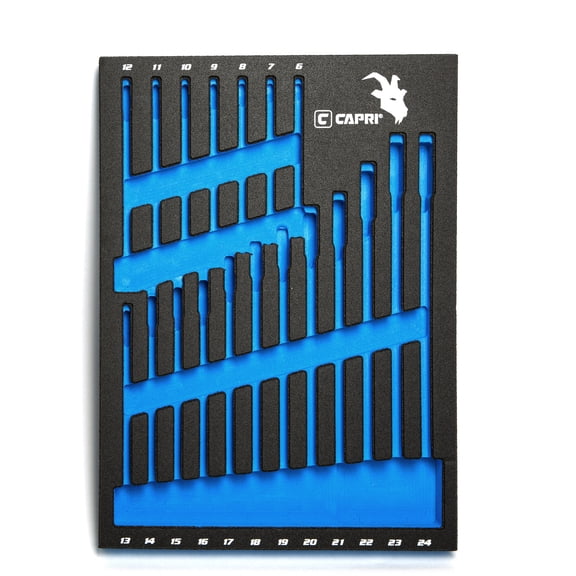 Capri Tools Mechanic's Tray for Capri Tools Combination Wrenches, Metric