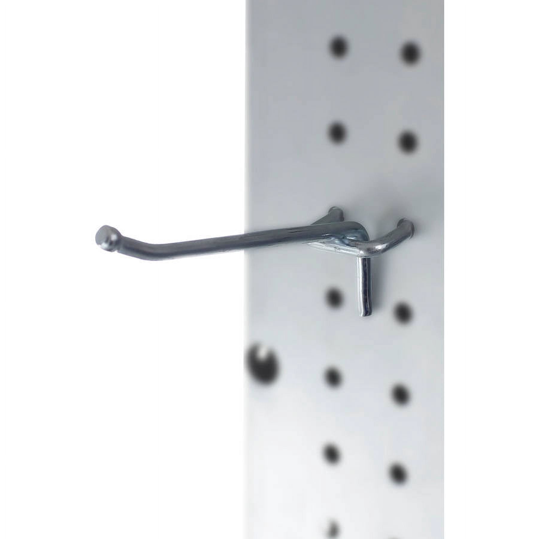 Capri Tools PRESA Heavy Duty 4-inch Metal Pegboard Shelving Hooks, 50pk