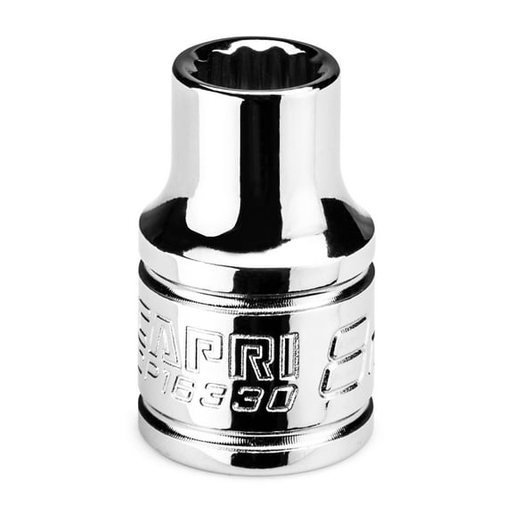 Capri Tools 8 mm Shallow Socket, 3/8 in. Drive, 12-point, Metric