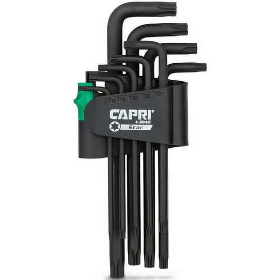 Capri Tools Torx Key Wrench Set, Long Arm, Premium S2 Steel