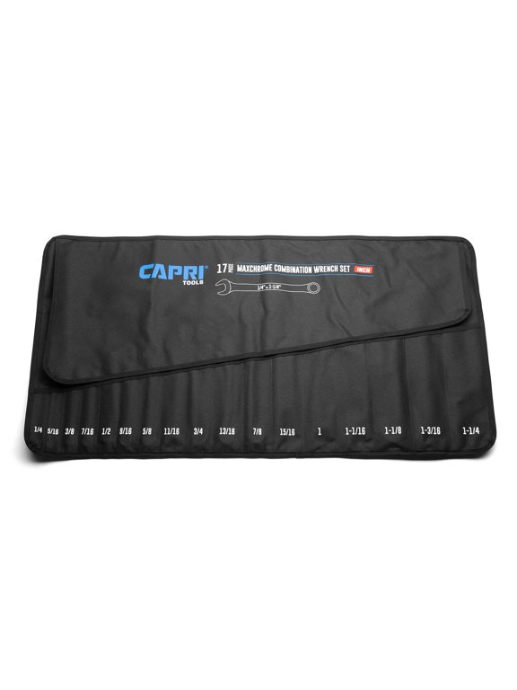 Wrench Roll Up Pouch, SAE, 17 Pockets