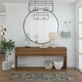 thumbnail image 1 of Capri Transitional 2' x 10' Seafoam and Beige Polypropylene Indoor Area Rug, 1 of 8