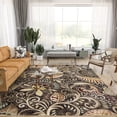 thumbnail image 1 of Capri Transitional 5' x 7' Brown and Beige Polypropylene Indoor Area Rug, 1 of 8