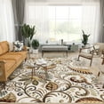 thumbnail image 1 of Capri Transitional 6.7' x 9.6' Ivory and Beige Polypropylene Indoor Area Rug, 1 of 8