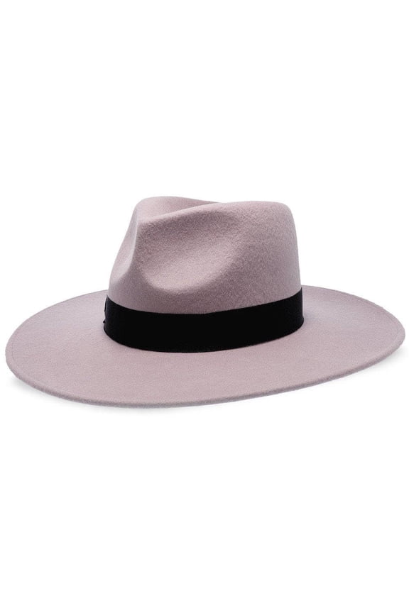 Capri II Lilac Wide Brim Capri Colors Wool Felt Hat – 100% Australian Wool Hat for Women with Adjustable Fit, Grosgrain Band, and Sleek Logo Pin Lilac