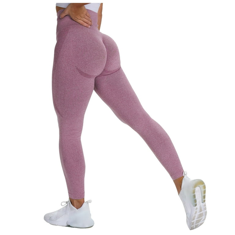  Women Scrunch Butt Lifting Leggings Seamless High Waisted Workout  Yoga Pants Gym Booty Tights