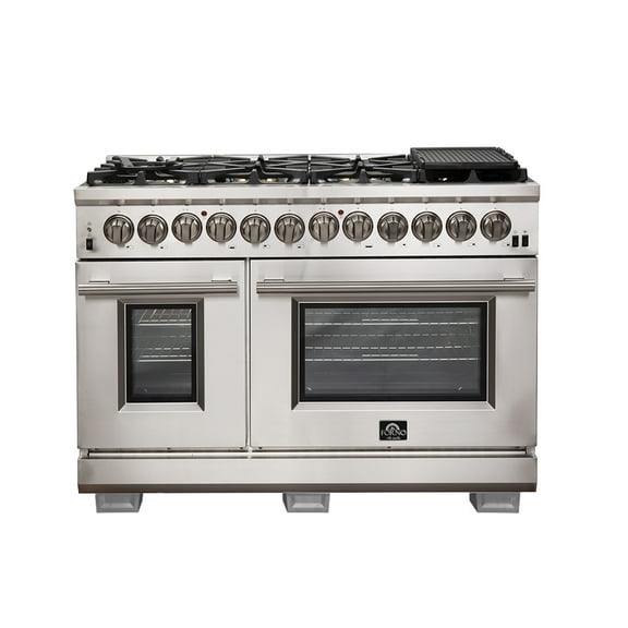 Capriasca - Titanium Professional 48" Freestanding Dual Fuel Range