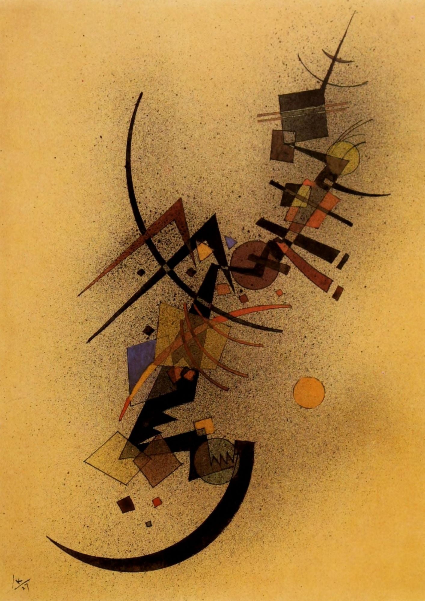 Capriccio 1927 Canvas Art - Wassily Kandinsky (24 x 36)
