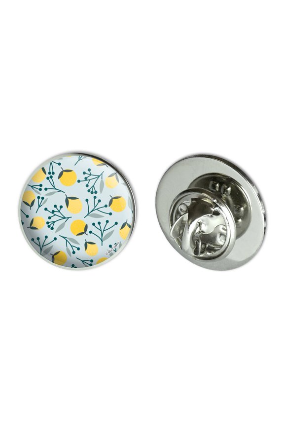 Capriccio Lemons Metal 0.75" Lapel Hat Pin Tie Tack Pinback