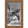 thumbnail image 1 of Caprichos - Plate 48: Tale-Bearers: Blasts of Wind 18x24 Gold Ornate Wood Framed Canvas Art by Goya, Francisco de, 1 of 2
