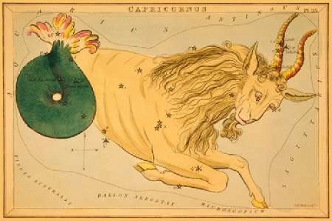 Capricorn 1825 Canvas Art - Jehoshaphat Aspin (24 x 36)