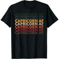 thumbnail image 1 of Capricorn AF Apparel For Men Women Funny Zodiac Sign Gift T-Shirt, 1 of 4
