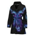 thumbnail image 1 of Capricorn And Astrological Signs Women Bathrobe One Size Univeral Fits, Zodiac Horoscope Fashion Lightweight Plush Fleece Long Robe For Women, 1 of 3