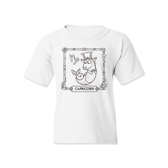Capricorn Animal T-Shirt Juniors -Image by Shutterstock, Large