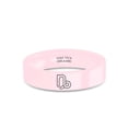 thumbnail image 1 of Capricorn Astrology Symbol Engraved Pink Ceramic Wedding Band, 6mm, Size 9, 1 of 2