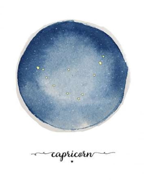 Capricorn Canvas Art - Amy Cummings (22 x 28)