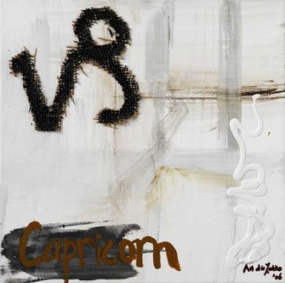 Capricorn Canvas Art - Art die Zakko (24 x 24)