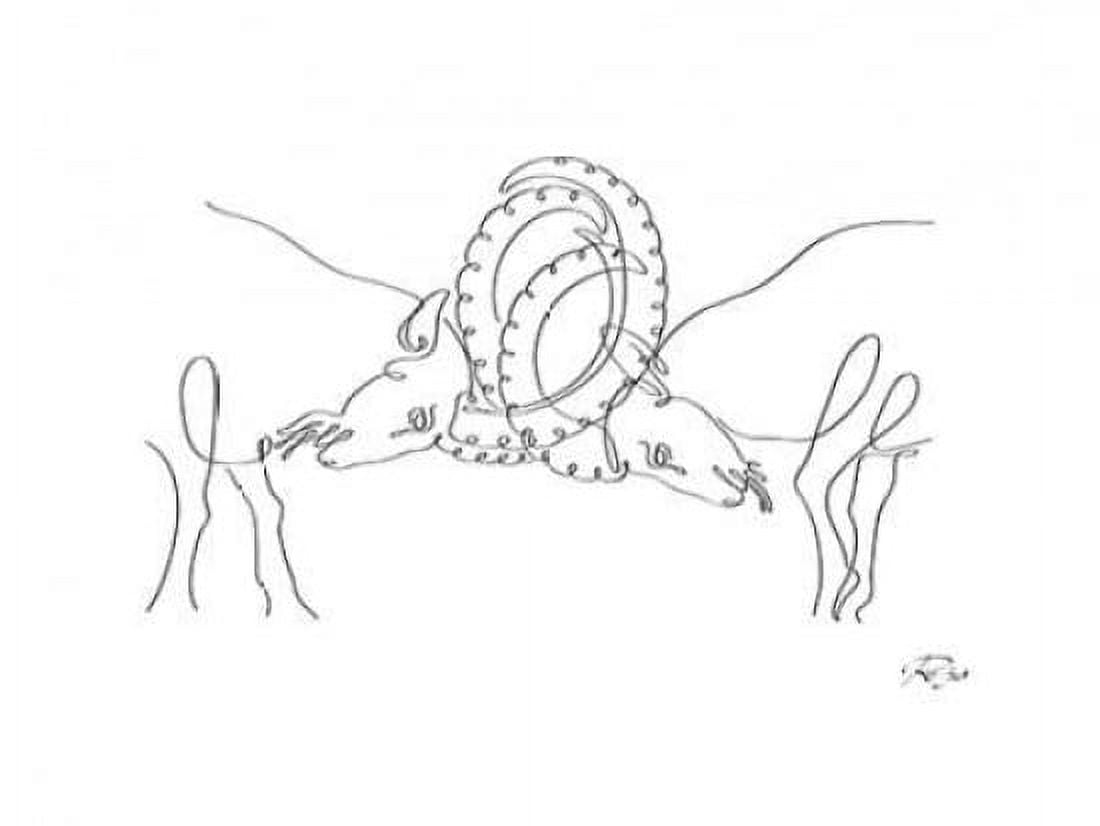 Capricorn Canvas Art - Gholam Reza Mahdavi (18 x 24)