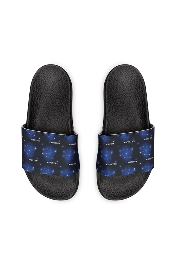 Capricorn Constellation Men's PU Slide Sandals
