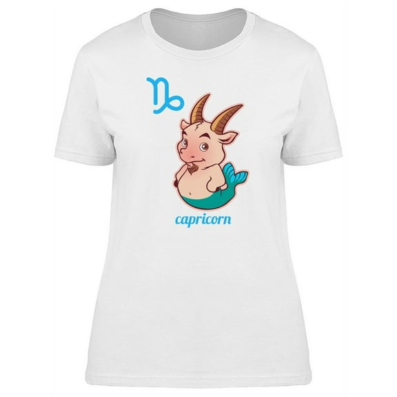 Capricorn Funny Monster T-Shirt Women -Image by Shutterstock, Female Medium