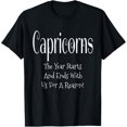 thumbnail image 1 of Capricorn Gifts Funny Dec Jan Birthday Astrology Zodiac Sign T-Shirt, 1 of 4