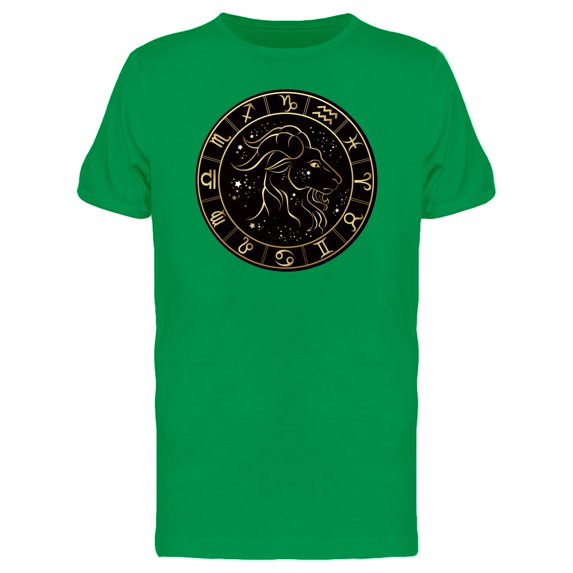 Capricorn Golden Zodiac Symbol Tee Men's -Image by Shutterstock