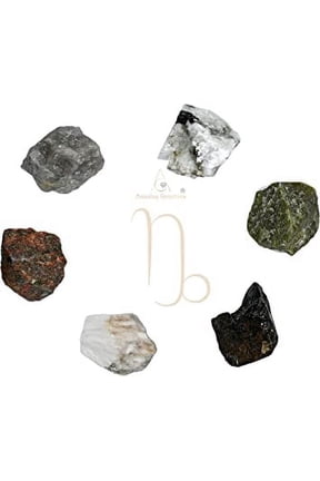 Capricorn Healing Crystal Set, Zodiac Birthstone Kit for Gift
