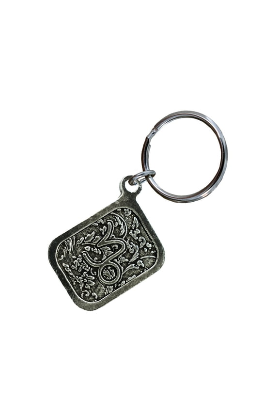 Capricorn Keychain, Horoscope, Zodiac, Star Sign, L089KC Key Fob, Key Ring, Keys, Zipper Pull, Luggage Tag, Pewter, Backpack, Over 300 Keychains Designs, Handmade in the USA