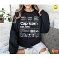 thumbnail image 1 of Capricorn Label Graphic Sweatshirt | Zodiac Astrology Crewneck, 1 of 6