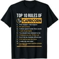 thumbnail image 1 of Capricorn Traits Facts Horoscope Zodiac Astrological Sign T-Shirt, 1 of 4