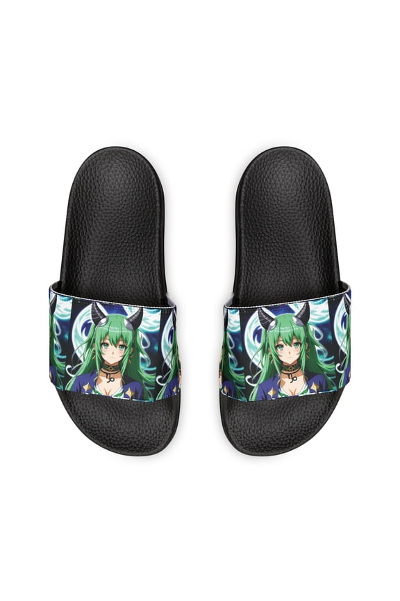 Capricorn Zodiac Anime Women's PU Slide Sandals