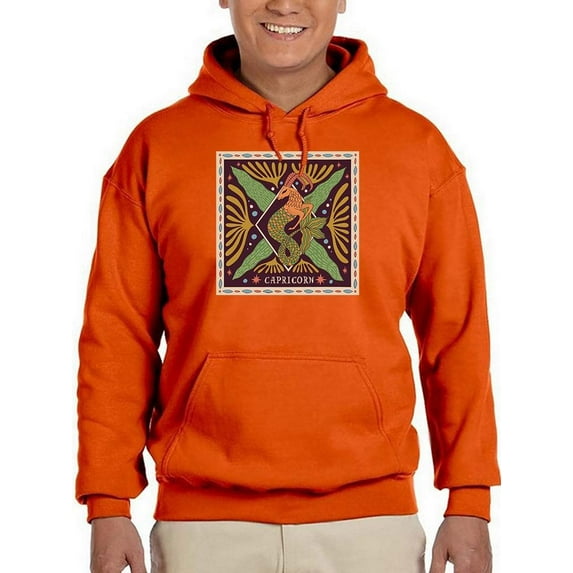 Capricorn Zodiac Ethnic Hoodie Men -Image by Shutterstock, Male Small