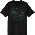 thumbnail image 1 of Capricorn Zodiac Sign Adult Black Crew Neck Short Sleeve Tee-XS, 1 of 4