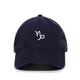 thumbnail image 1 of Capricorn Zodiac Sign Baseball Cap Embroidered Cotton Adjustable Dad Hat Navy, 1 of 1