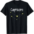thumbnail image 1 of Capricorn Zodiac Sign Constellation December January Womens T-Shirt, 1 of 4
