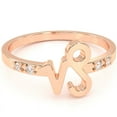 thumbnail image 1 of Capricorn Zodiac Sign Diamond Ring In Solid 14k Rose Gold, 1 of 6