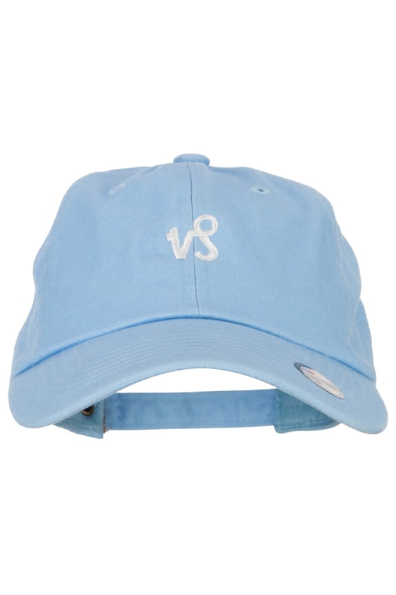 Capricorn Zodiac Sign Embroidered Unstructured Cap - Blue OSFM