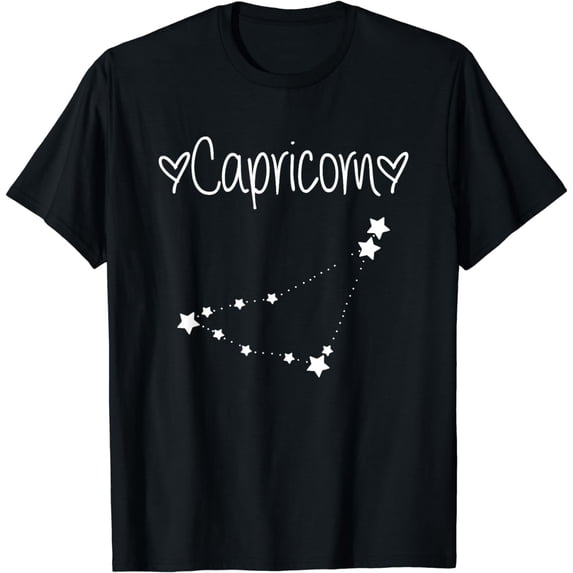 Capricorn Zodiac Sign Horoscope December January Birthday T-Shirt