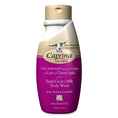 Caprina Fresh Goat's Milk Body Wash with Delicate Orchid Flower Oil, 350ml