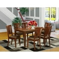 thumbnail image 1 of Capris 7 Piece Rectangular Dining Table Set with Buckland Faux Leather Seat Chairs, 1 of 5
