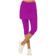 thumbnail image 1 of Capris Leggings for Women High Waisted Yoga Legging with Skirts Tennis Leggings Workout Clothes, 1 of 6
