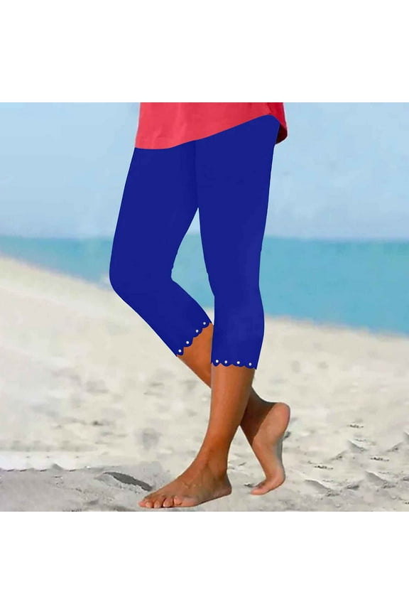 Capris for Seniors Plus Size Leggings Seamless Rhinestone Comfy Slim-Leg Scrunch Butt Workout Bottom ,Sizes S-3XL